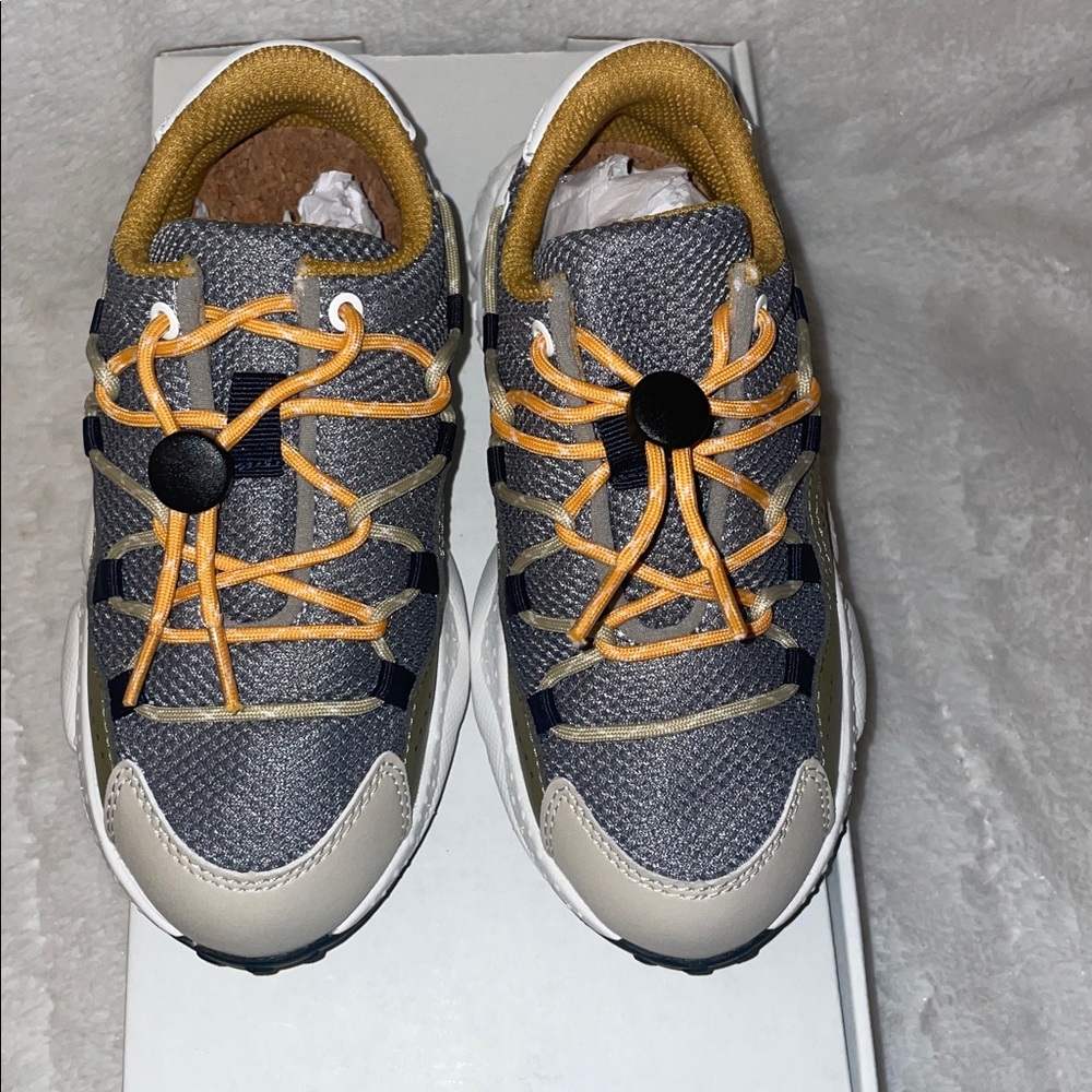 NWT Flower Mountain Raikiri Junior Sneaker in Beige-Taupe-Orange - Picture 7 of 13
